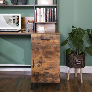Computer Desk with Shelf Unit & Cabinet