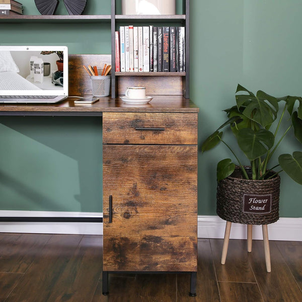 Computer Desk with Shelf Unit & Cabinet