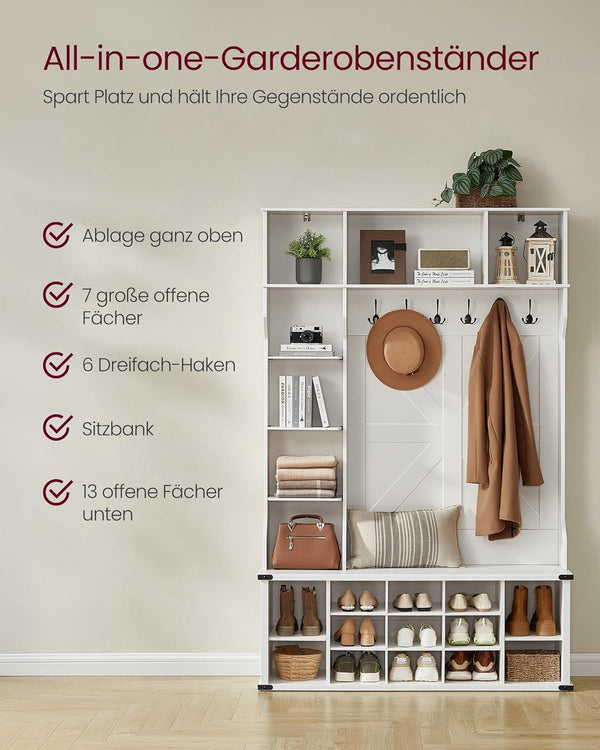 Entryway Coat Rack with Shoe Storage - Karrari