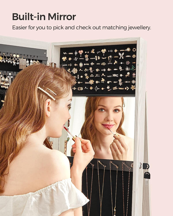Freestanding Jewellery Cabinet with Full-Length Mirror - Karrari