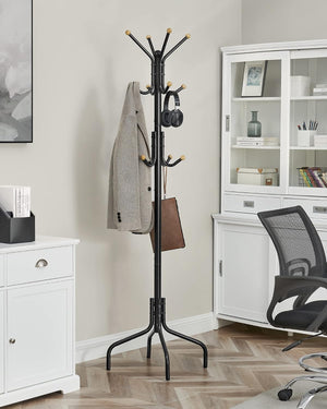 Metal Coat Rack Stand with 12 Hooks - Karrari