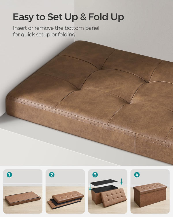 30 Inches Storage Ottoman Bench - Karrari