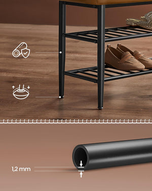 Faux Leather Storage Shoe Bench - Karrari