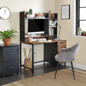 Computer Desk with Shelf Unit & Cabinet