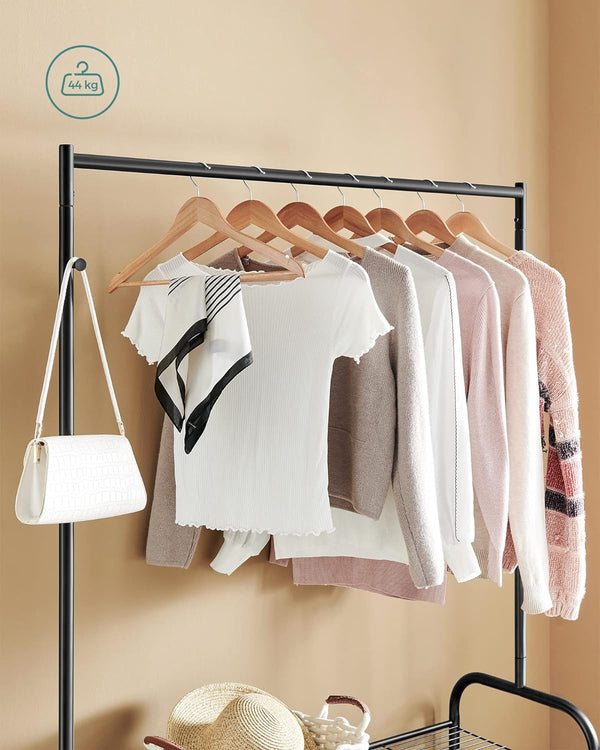 Multi-Functional Clothes Rail with Wheels & Storage - Karrari