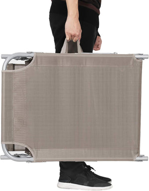 Adjustable Sun Lounger, Lightweight & Foldable