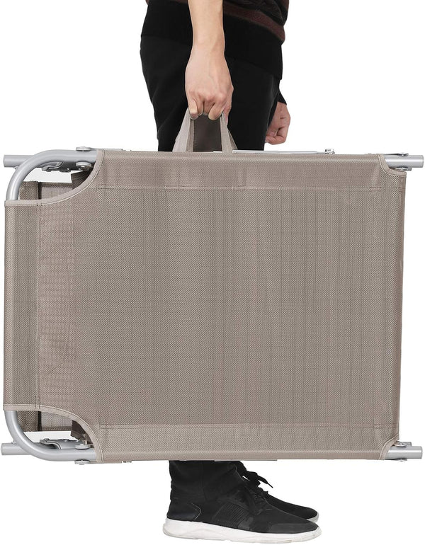 Adjustable Sun Lounger, Lightweight & Foldable
