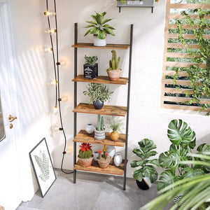 5-Tier Industrial Ladder Bookcase - Karrari