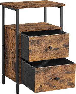 Bedside Table with 2 Drawers - Karrari