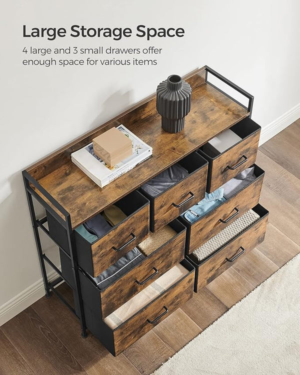 Bedroom Cabinet with 7 Fabric Drawers - Karrari