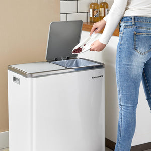 Double Compartment Rubbish Bin 2×30L (Pedal) - Karrari