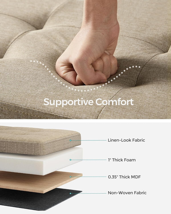 Storage Ottoman Bench – Folding Footrest - Karrari