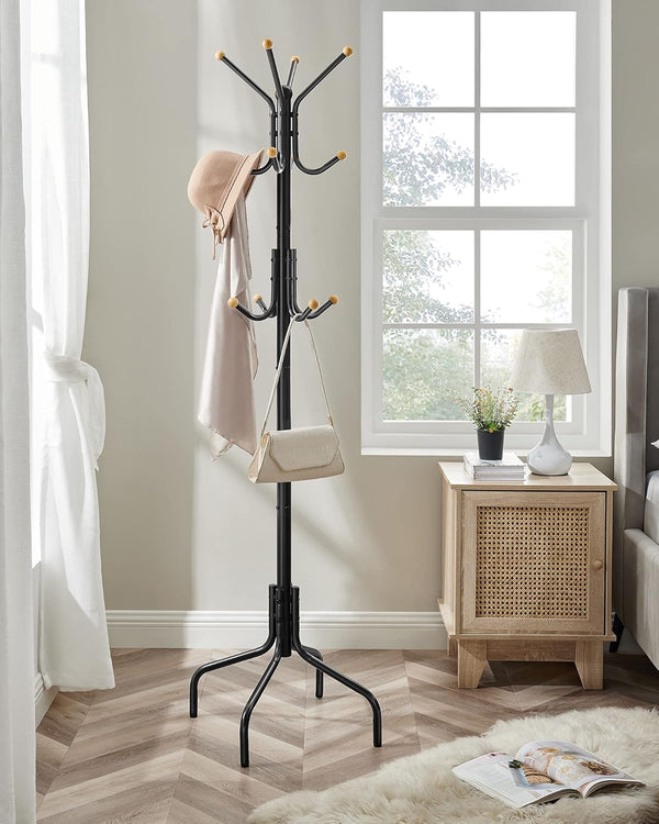 Metal Coat Rack Stand with 12 Hooks - Karrari