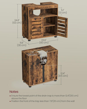 Under Sink Cabinet – Storage with Adjustable Shelf - Karrari