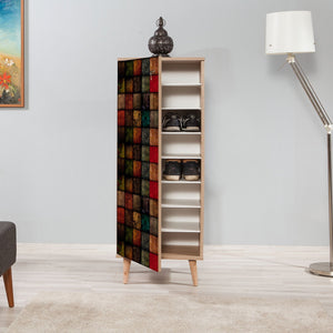 Shoe Cabinet Filinta Melamine Multicolor - Karrari