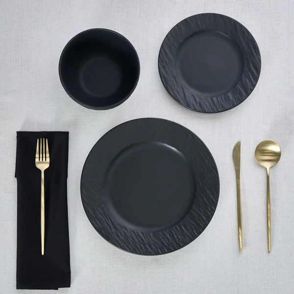 Karaca Solem Embossed Stoneware Dinner Set – 18 Piece - Karrari