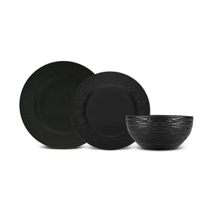 Karaca Solem Embossed Stoneware Dinner Set – 18 Piece - Karrari