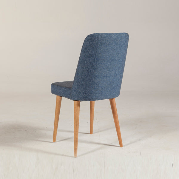 Linen Atlantic Pine Dark Blue Chair - Karrari