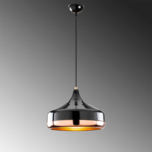 Modern Black & Copper Pendant Light - Karrari