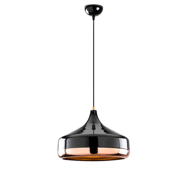Modern Black & Copper Pendant Light - Karrari