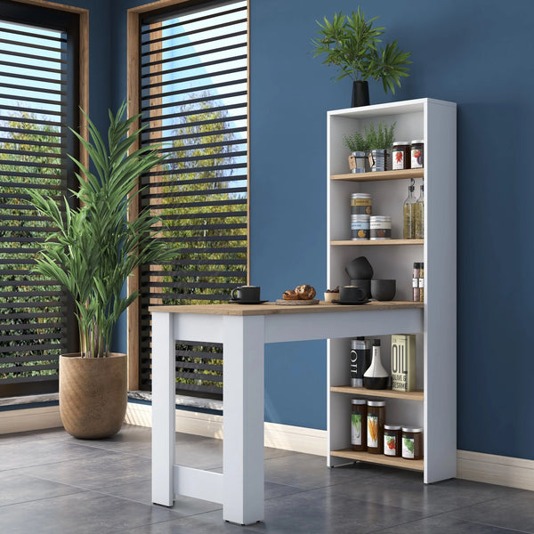 Saltepe Kitchen Table Walnut/White - Karrari