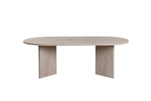 Coffee table Sable Oval Travertine look 120cm - Karrari