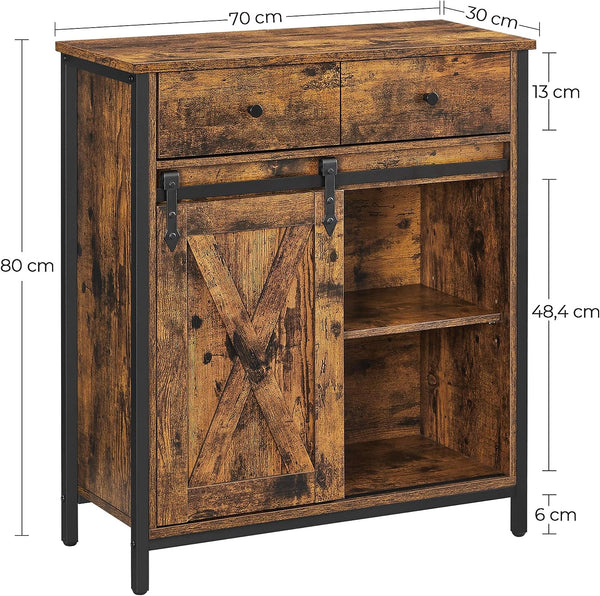 Sideboard with Sliding Barn Door - Karrari