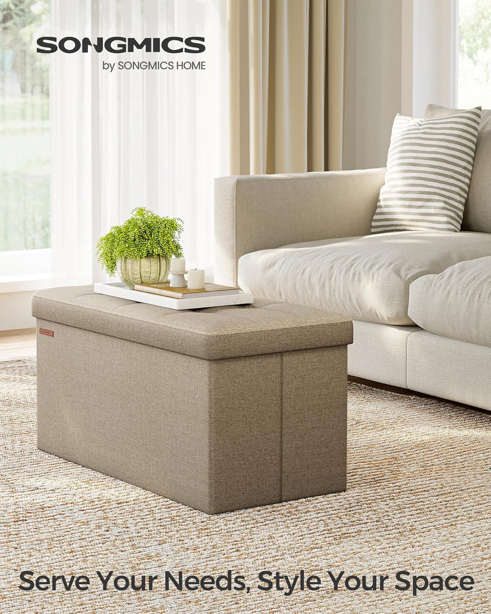 Storage Ottoman Bench – Folding Footrest - Karrari