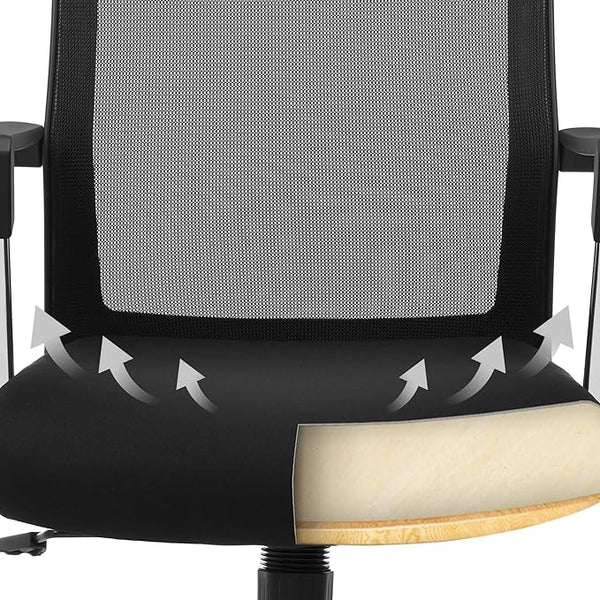 Office Chair – Mesh Back, Adjustable Height & Rocker - Karrari