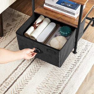 Nightstand with Fabric Drawer - Karrari