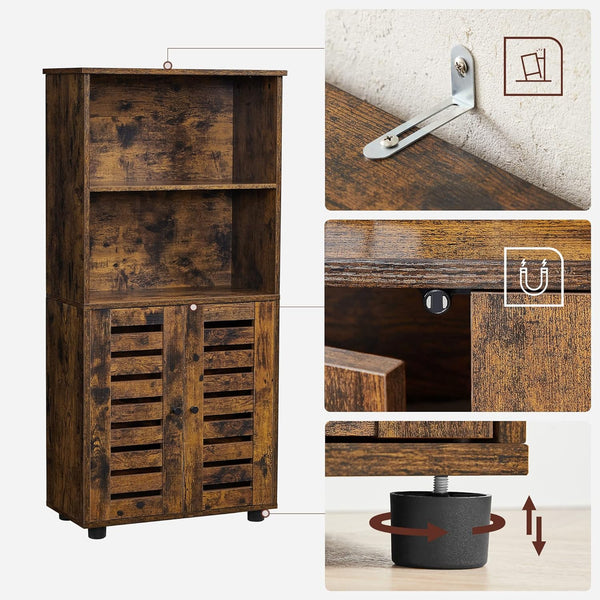 Floor Standing Storage Cabinet with Doors - Karrari