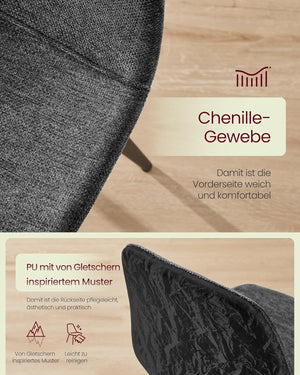 Dining Chairs, Glacier-Inspired Design (Set of 2) - Karrari