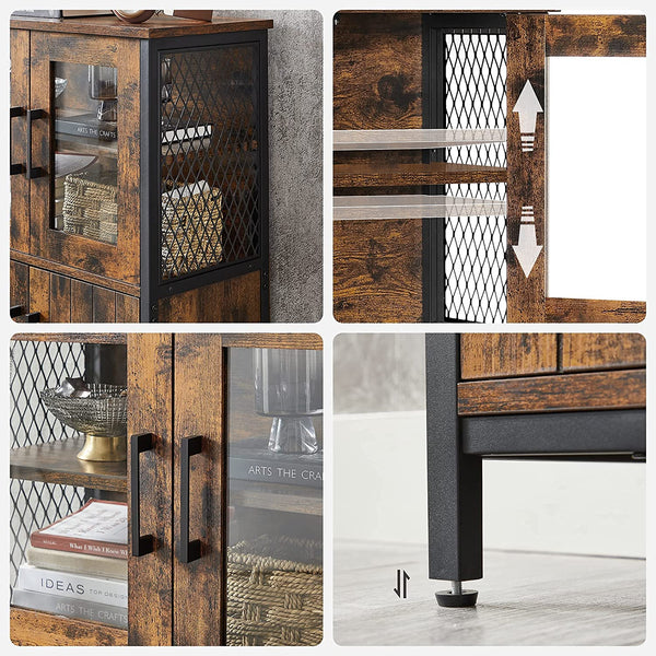 Multipurpose Sideboard with Adjustable Shelf - Karrari
