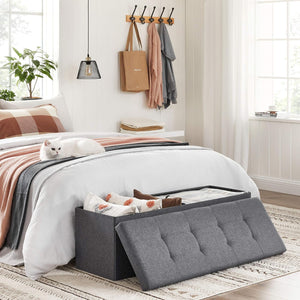Folding Storage Ottoman Bench with Chest - Karrari