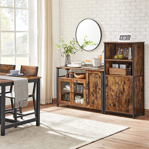 Sideboard Cabinet - Glass Doors & Adjustable Shelves - Karrari