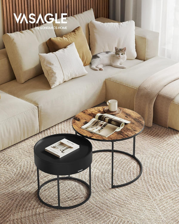 Nesting Coffee Tables with Storage - Karrari