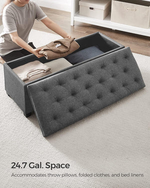 Storage Ottoman Bench with Legs - Karrari