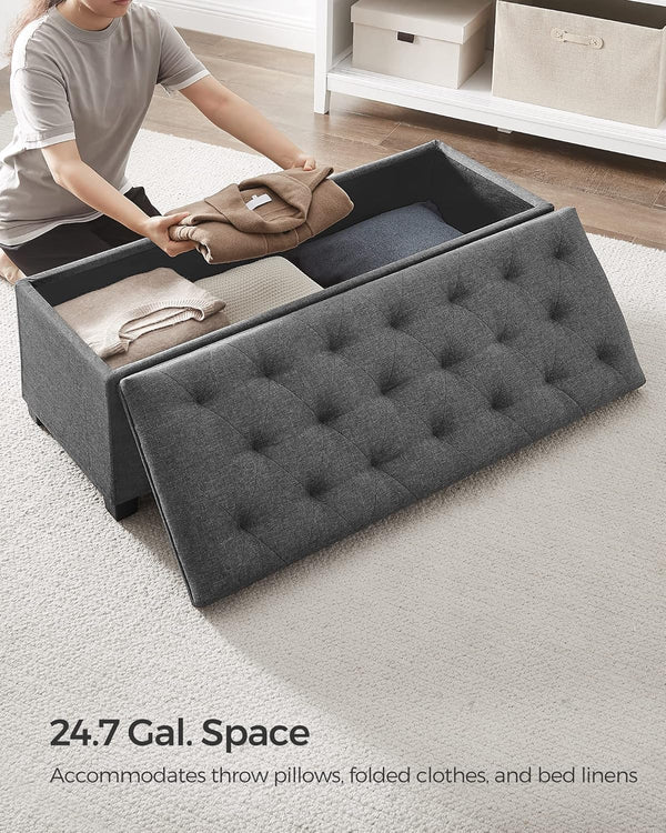 Storage Ottoman Bench with Legs - Karrari