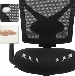 Office Chair – Ergonomic Mesh with Tilt & Adjustable - Karrari