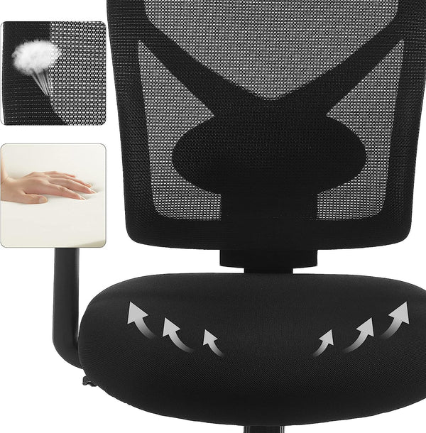 Office Chair – Ergonomic Mesh with Tilt & Adjustable - Karrari