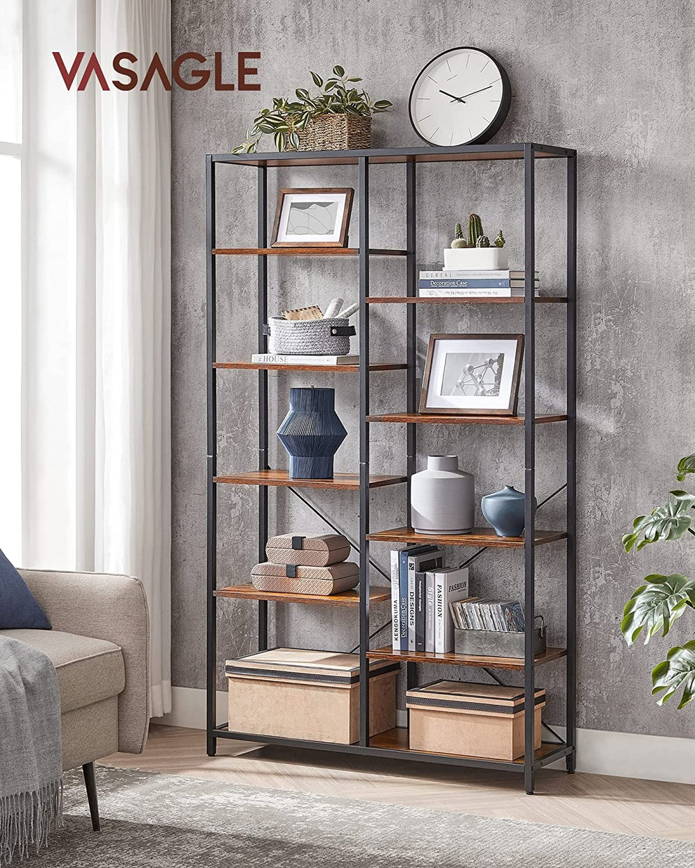 5-Tier Storage Bookshelf - Karrari