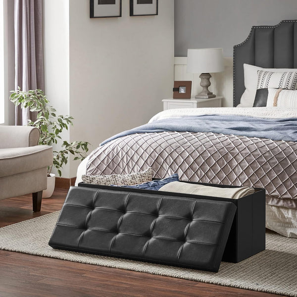 Foldable Storage Bench – Chest with Lid