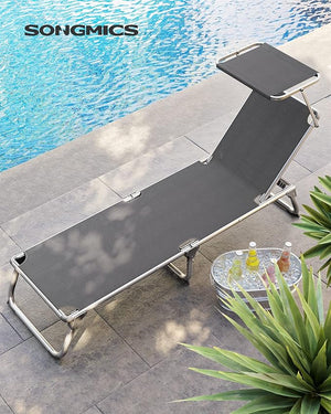 Outdoor Sun Lounger – Adjustable & Portable - Karrari