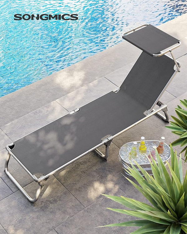 Outdoor Sun Lounger – Adjustable & Portable - Karrari