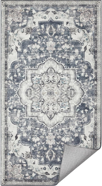 Area Rug, 80 x 150 cm Rug for Bedroom, Non-Slip Carpet, Traditional Vintage Style