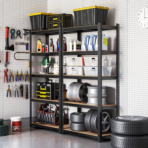5-Tier Steel Storage Shelving Unit - Tool-Free Assembly (50x100x200cm) - Karrari