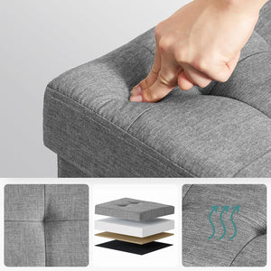 Folding Bean Bag Storage Stool - Karrari