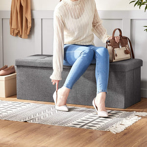 Folding Storage Ottoman Bench with Chest - Karrari