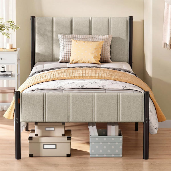 Single Metal Bed Frame (90x190cm)