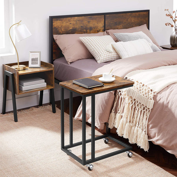 C-Shaped Rolling Side Table - Karrari